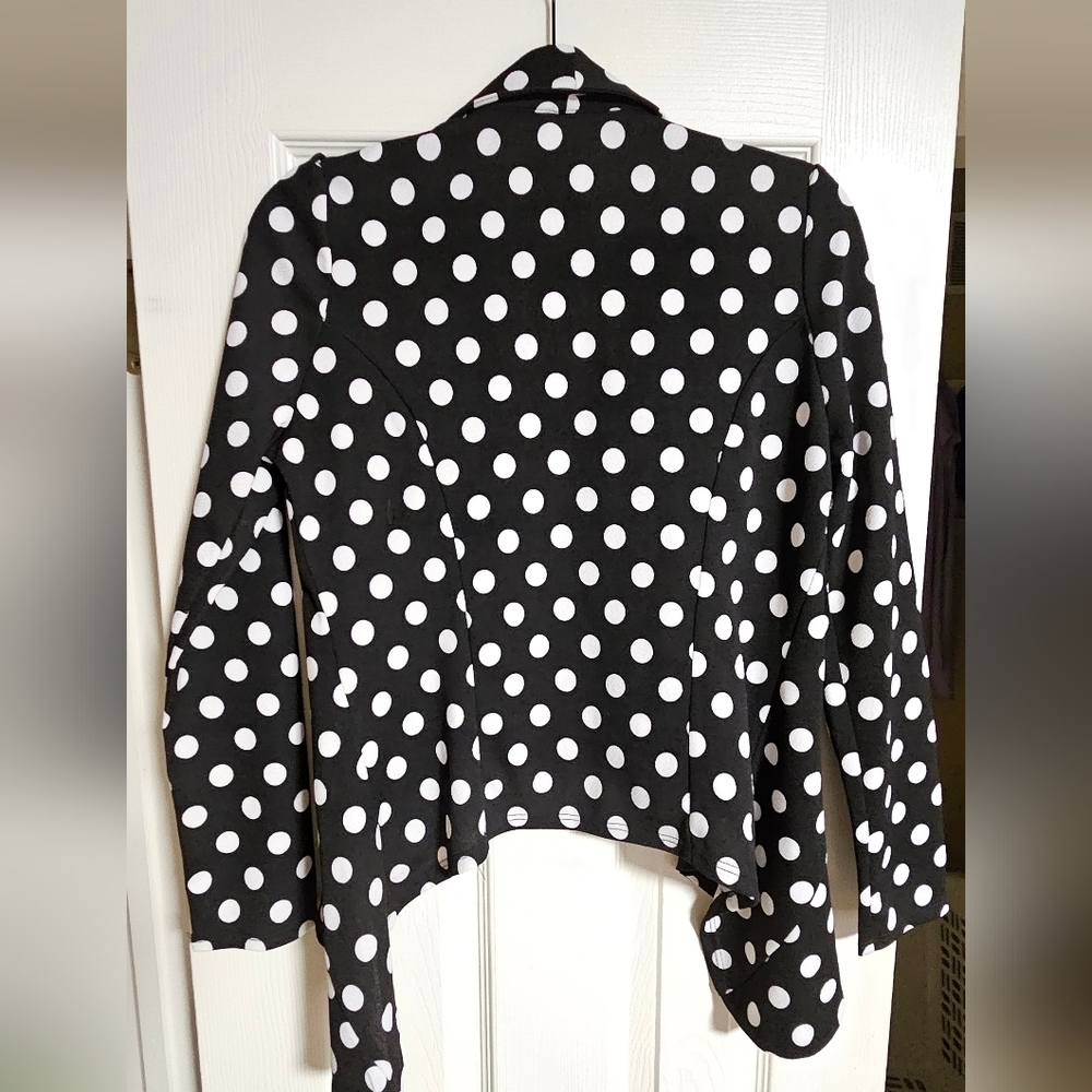 Stylish MOA USA Polka Dot Blazer Size Small - Picture 2 of 6